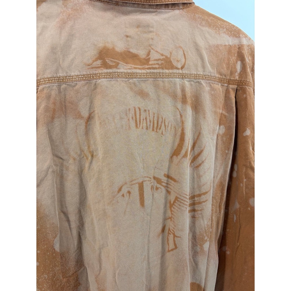 RedHead Brand Co, Vintage, Distressed, Faded Harley Davidson Print, Men's 2XL - Picture 4 of 9